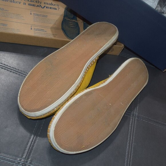 SEAVEES Women's Sz 9 Ocean Park Mule Sunflower Suede Slip On Shoes - Worn ONCE - Picture 12 of 13